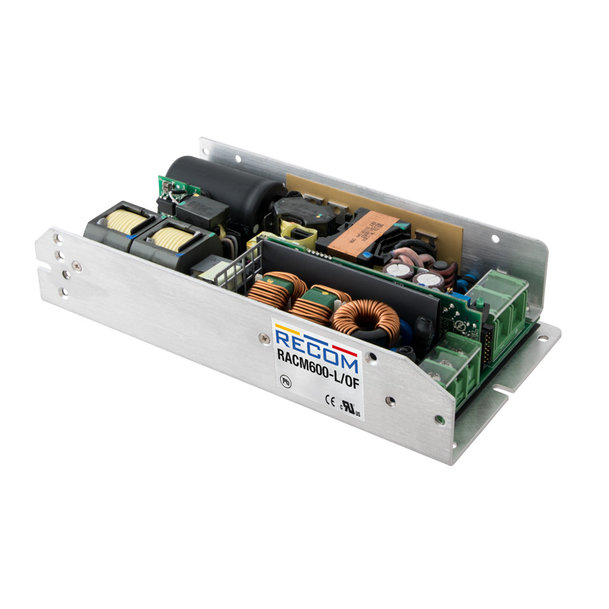 One for all: Multipurpose AC/DC power supply of the RACM600-L series from RECOM available from Rutronik